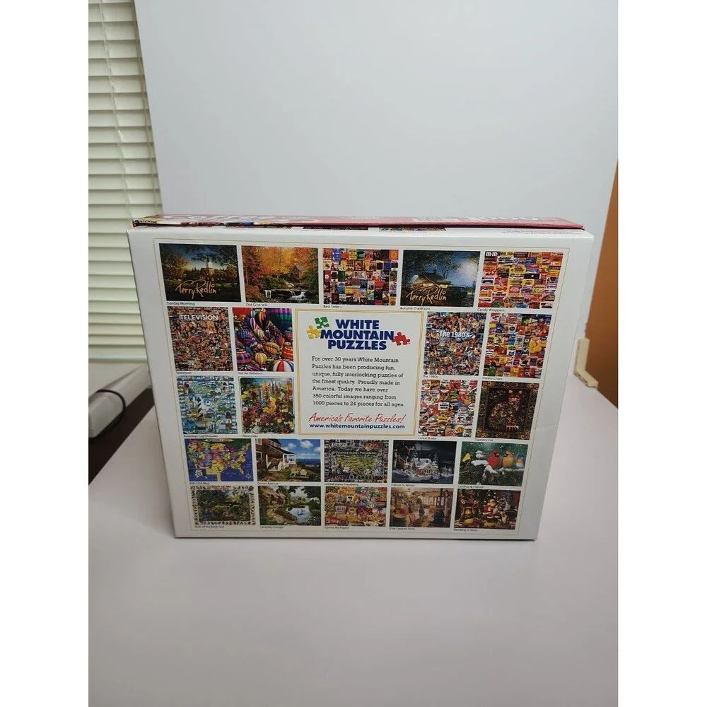 White Mountain Puzzles Coffee Cafe 1000 Piece Jigsaw Puzzle NEW